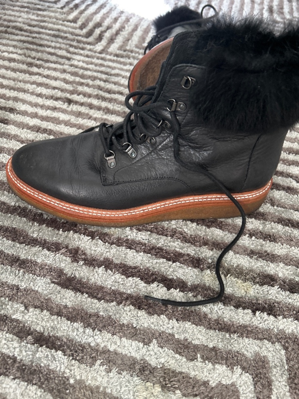 Botkier rabbit fur boots